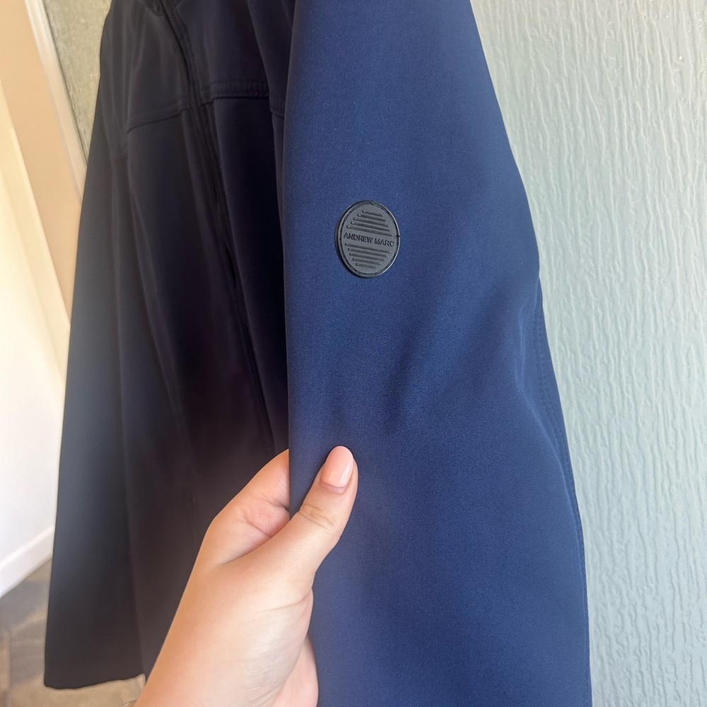 Andrew Marc Water Repellent Hooded Jacket - Picture 10 of 14